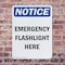 Signmission Emergency Flashlight Here, 12 in W x Rectangle, Plastic OS-2PACK-NS-P-1218-V-11839 - alternate 6